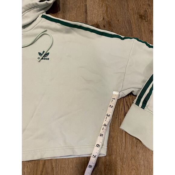 Adidas Women’s Mint Green Cropped Hoodie Size Small - Picture 10 of 11